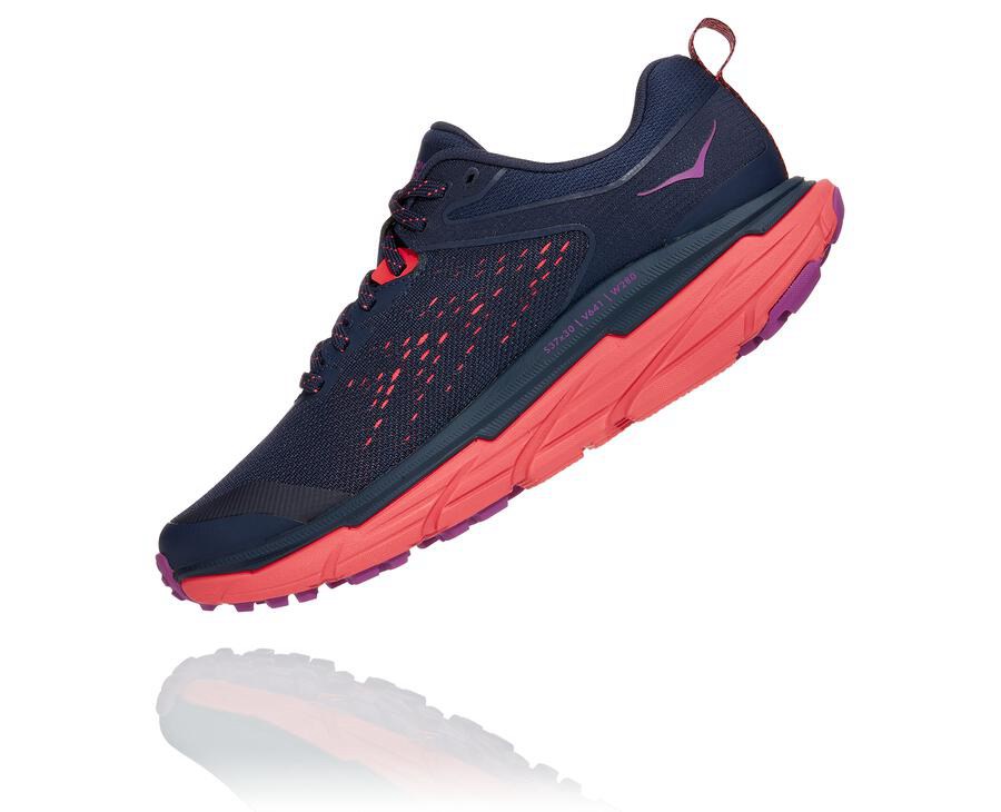 Trail Shoes Womens - Hoka One One Challenger ATR 6 - Navy - DLQUYOB-74